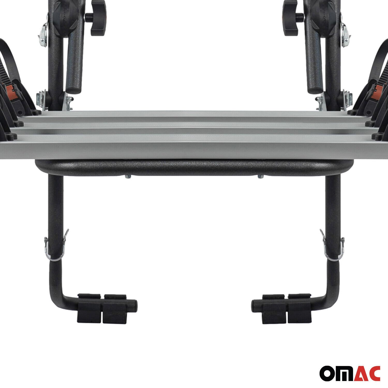 Menabo Portabicicletas 3 bicicletas compatible con VW Tiguan/Allspace 2007-2025 aluminio negro plata