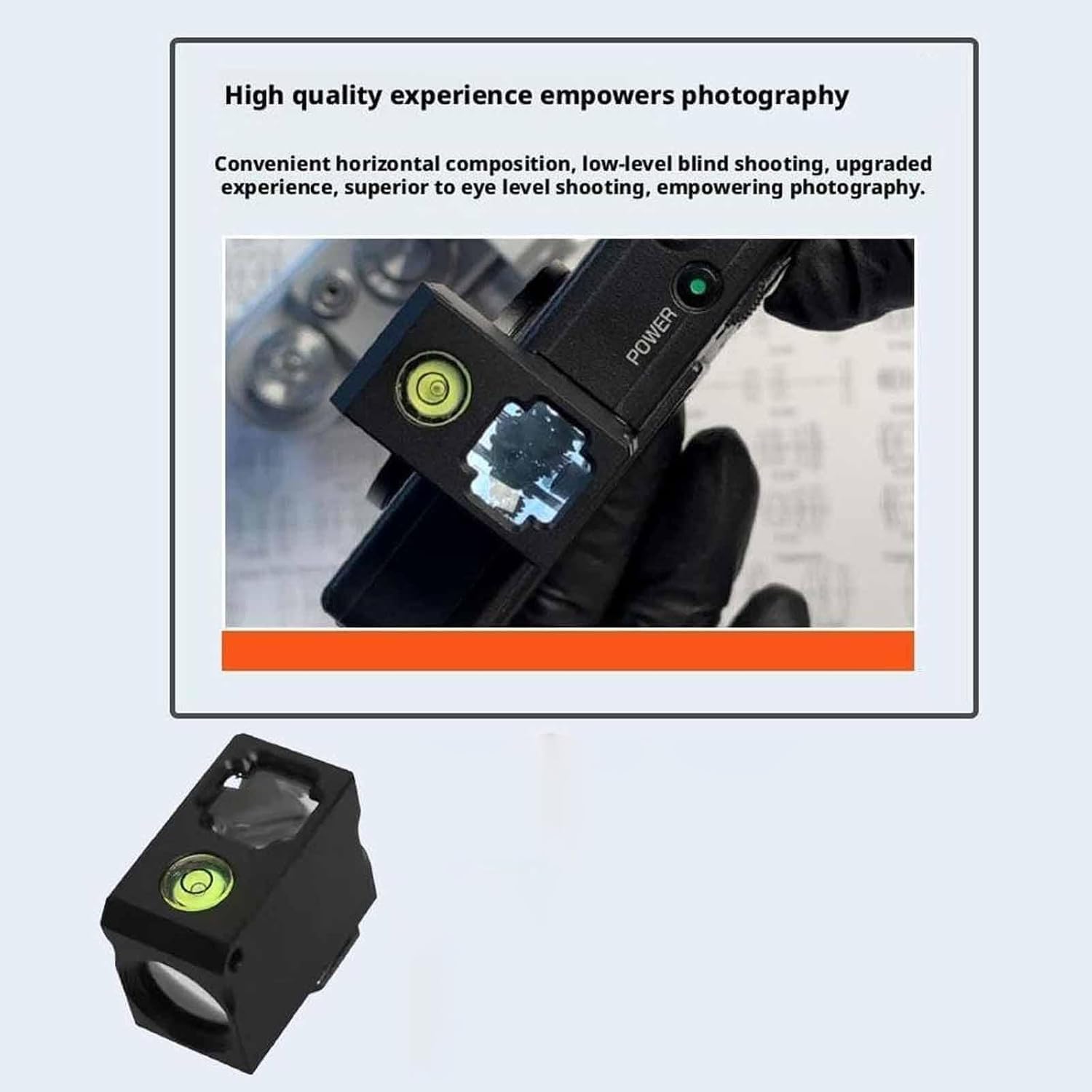 Optischer Lichtschachtsucher, Externer Ersatz-kamerasucher, Kaltstartöffnung Und Niedrige Winkel, Mit Federbefestigung Für Professionelle Fotografie