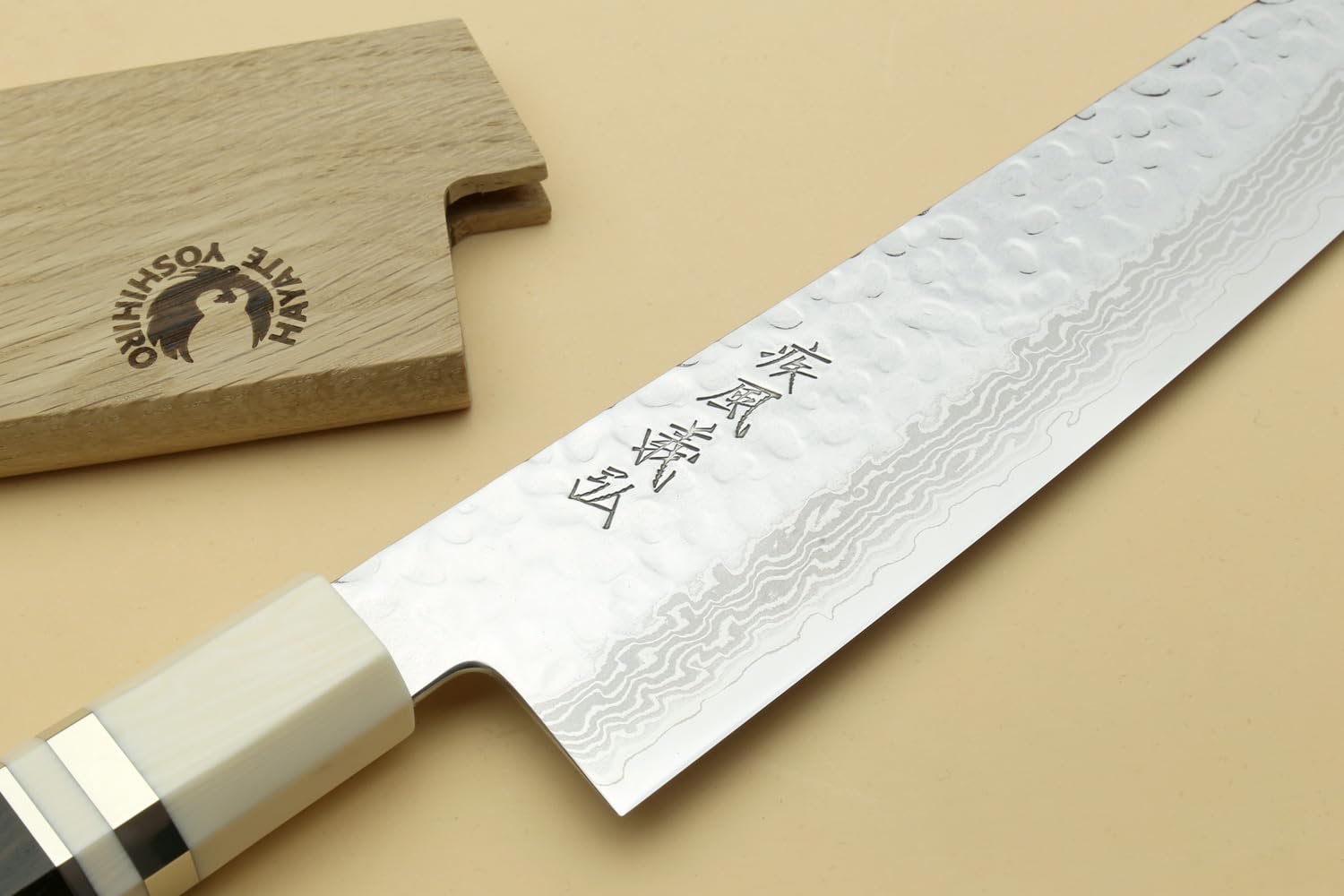 Yoshihiro VG10 Damascus Gyuto Knife - 7" -4