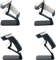 Vista 3 de VOTTAN - Soporte universal para escáner de código de barras, plegable, de instalación libre, ángulo y altura ajustable, soporte de escáner manos