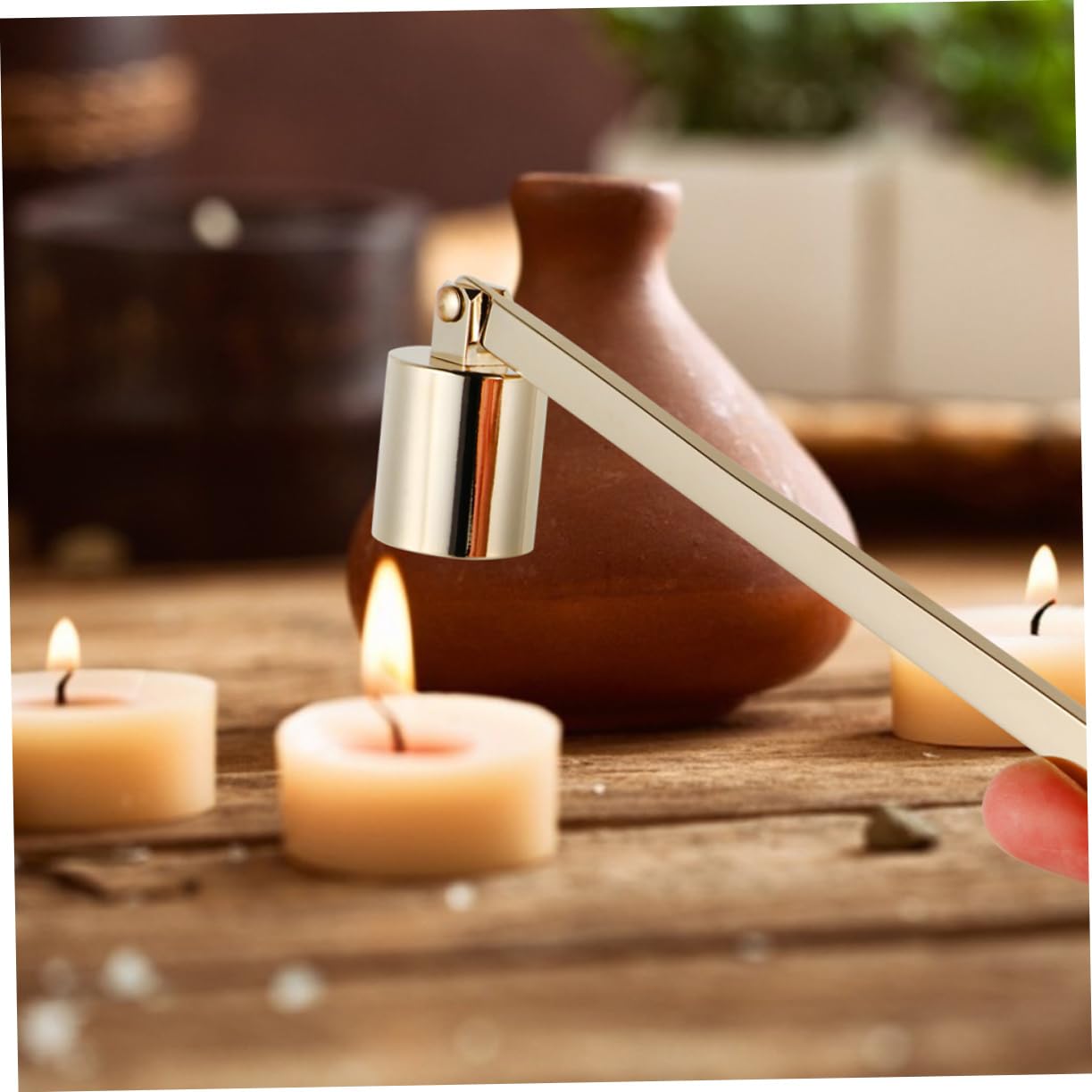 IMIKEYA 8stücke Vintage Kerzenlöscher Mit Langem Griff Dekoratives Kerzenzubehör Für Zuhause Auslöschen Von Teelichtern Und Aromakerzen