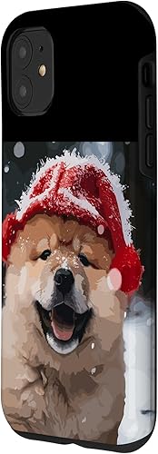 Miniatura 8 de iPhone XXS Chow Chow Puppy Dog Playing In Snow Christmas Case