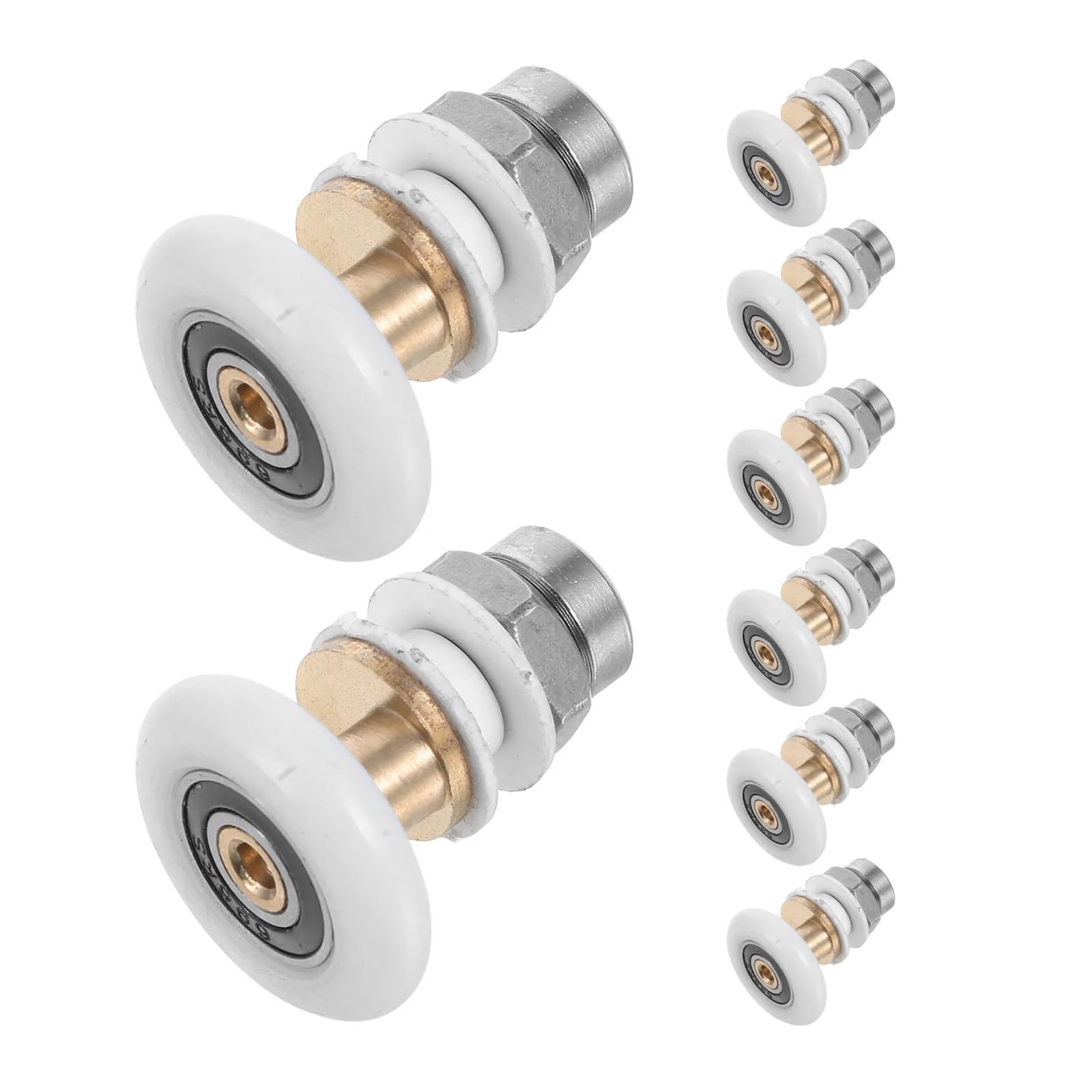 Vnakrny One Color Shower Door Rollers 12Pcs 20-27Mm Nylon Roller Hardware
