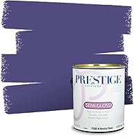 Vista 53 de PRESTIGE Pinturas de pintura interior e imprimación en uno, 1 galón, plano, combinación comparable de Sherwin Williams* Kimono Violet*