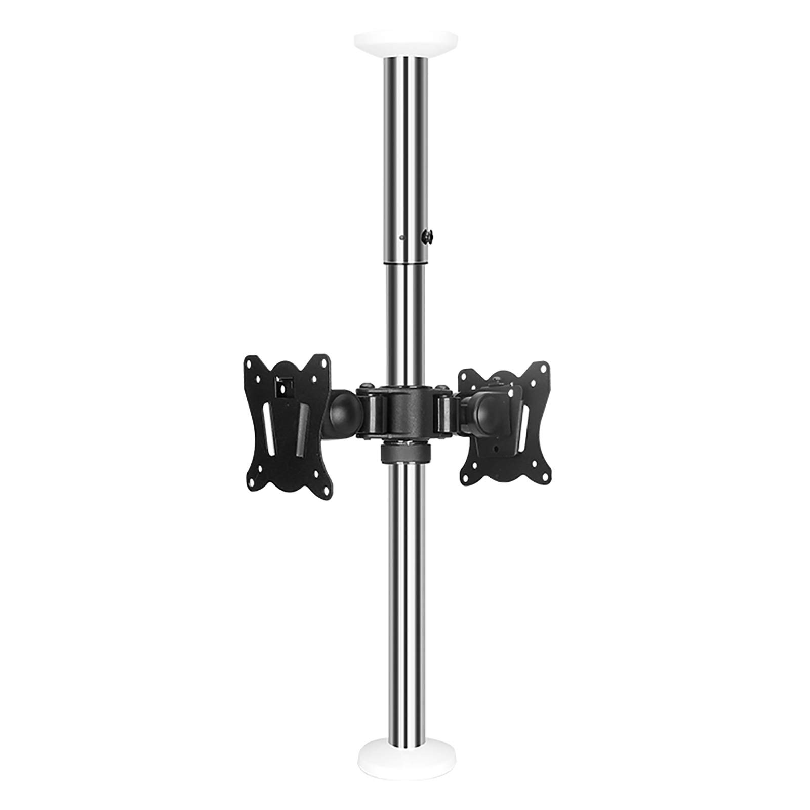 Support double écran PC orientable et réglable en hauteur VESA 100x100