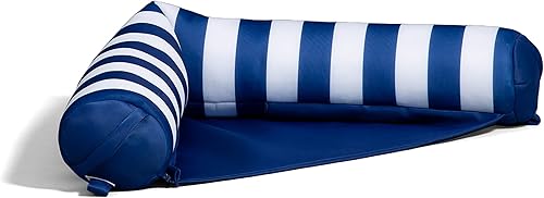 Miniatura 24 de Big Joe - Eslinga de fideos, sin necesidad de inflar, flotador de piscina con reposabrazos, tela de drenaje rápido, portavasos