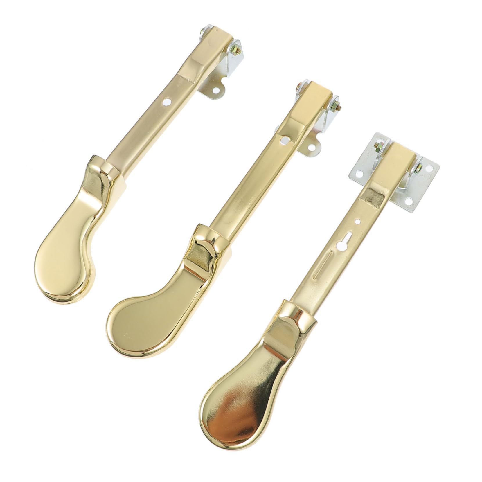 ibasenice Pedales de Piano Vertical Duraderos y Profesionales Dorados 3 Piezas de Metal Accesorios Anti Óxido para Suministros de Pianos Verticales