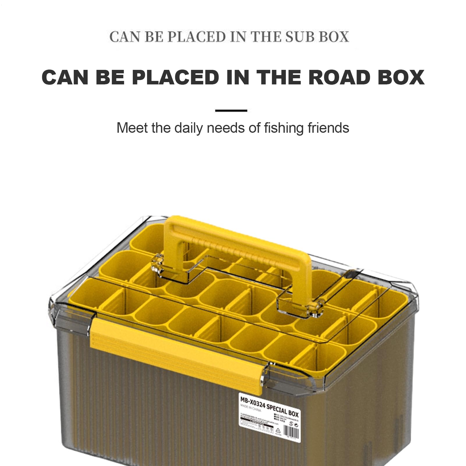 Cajas de almacenamiento para señuelos de, de aparejos de, almacenamiento impermeable, organizador de cebos de calamar para moscas