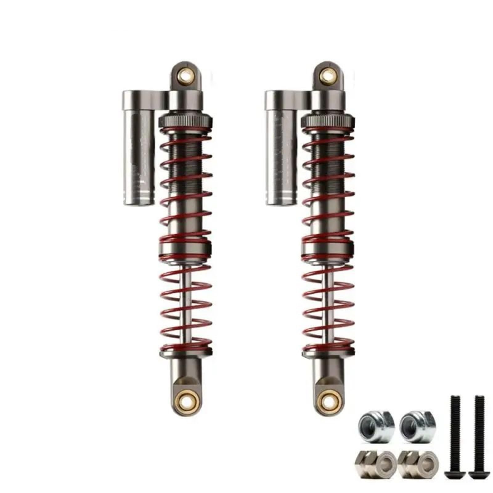Amortiguador 2 Uds 90-105MM Aluminio Para Traxxas Para TRX4 Para Defender Para AXIAL Para SCX10 D90 Para Wraith Para Wrangler 1/10 RC Actualización Coche Componentes Mejora Rc