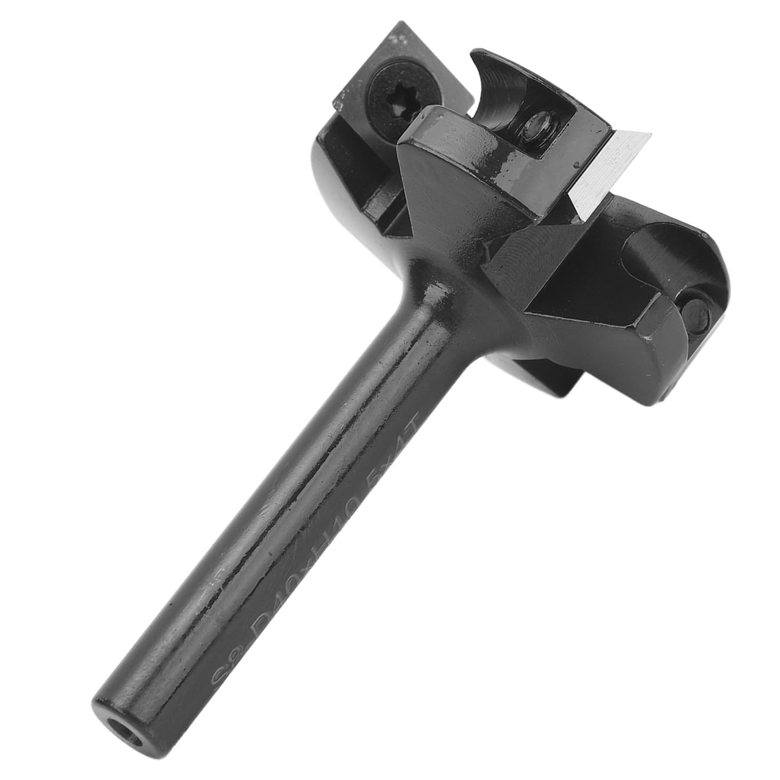 Punta per router da superficie, 4 scanalature, gambo da 8 mm, diametro di taglio 40 mm; punta per smussatura per lavorazione del legno; fresa piallatrice con lame in carburo per