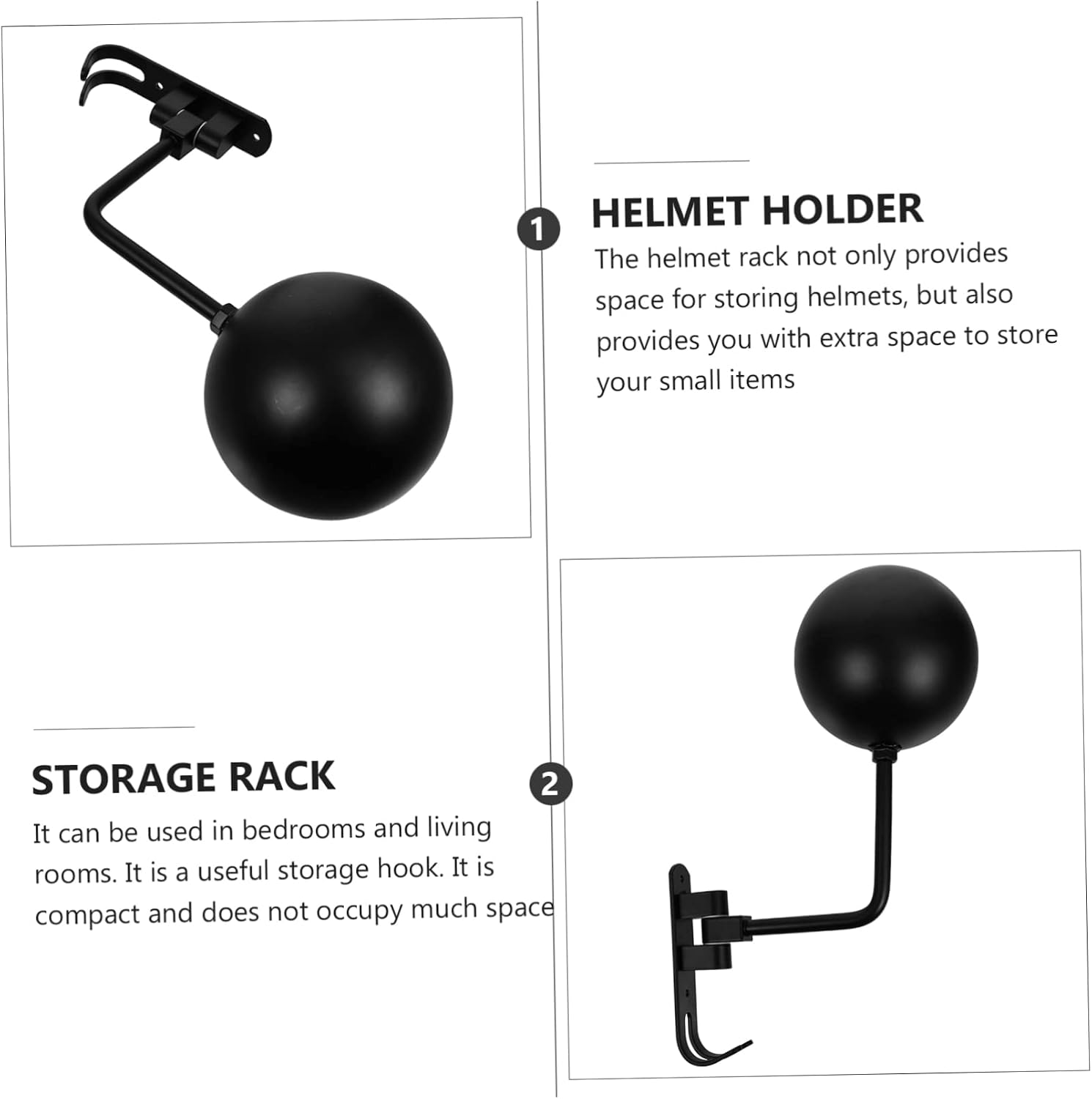 1pc Creative Helmet Storage -mounted Holder for Various Helmets No Drilling Required Stylish Design for Home Organization Study Rooms and Bedrooms