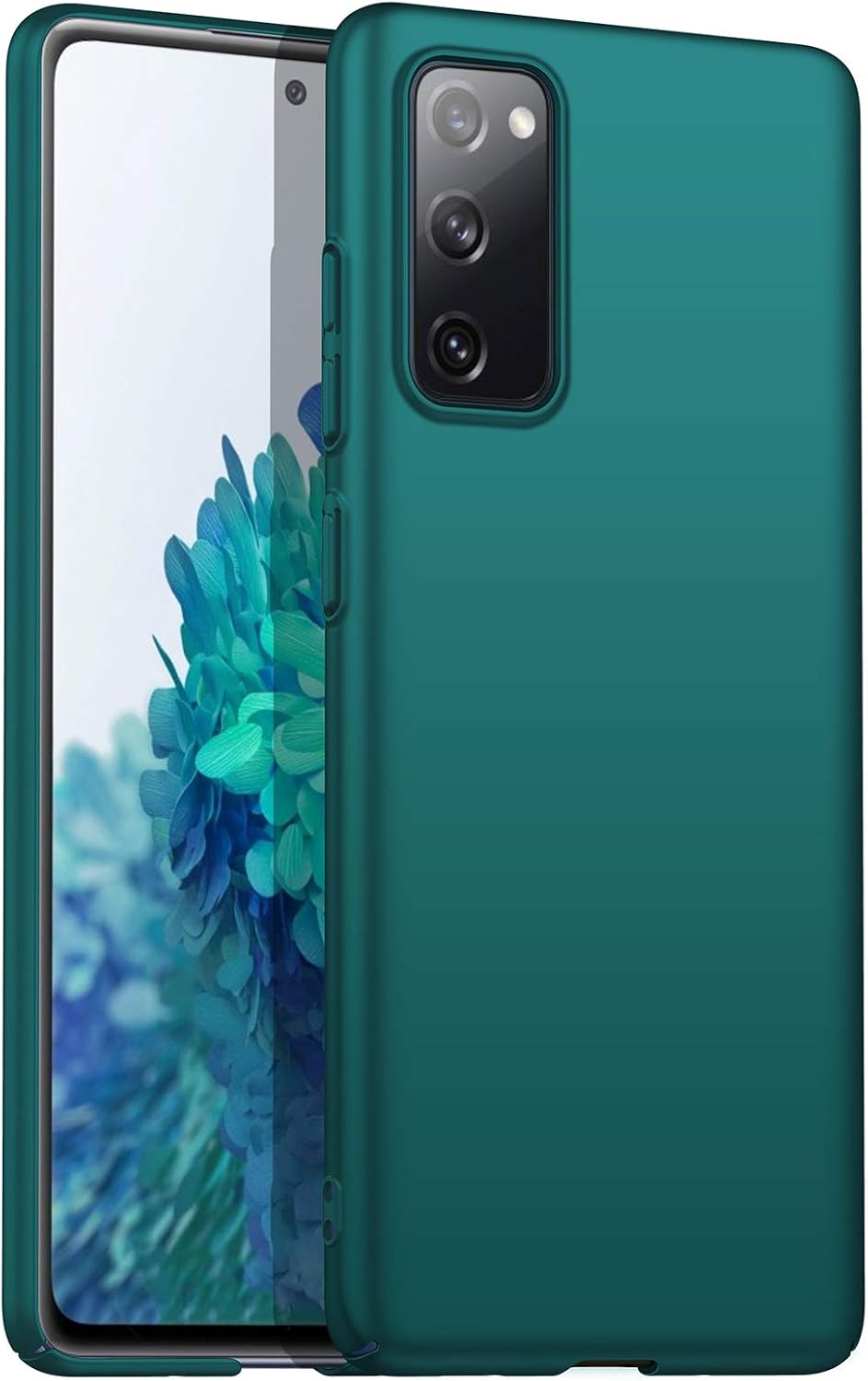ORNARTO Case for Samsung S20 FE 5G,Thin Premium Hard Plastic Matte Finish Anti-Scratch Cover Cases for Samsung Galaxy S20 FE 5G(2020) 6.5" Midnight Green