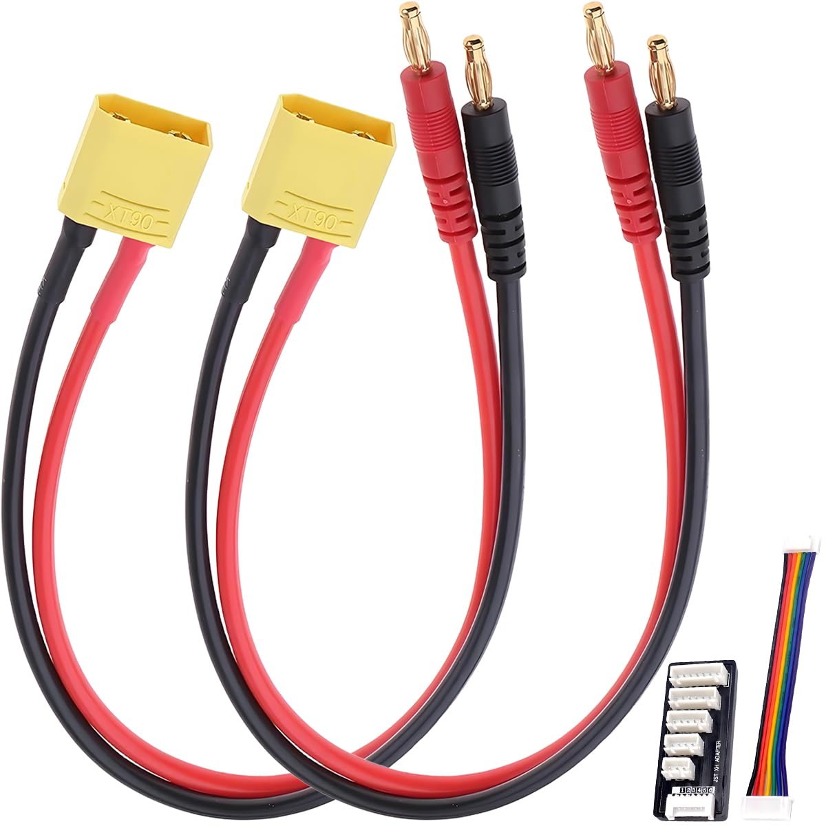 Amazon.co.jp: ZHUROUPU 2パックXT90 充電ケーブル XT90 から 4.0mm 