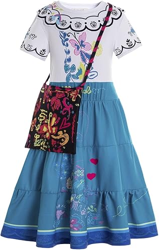 Vestido de Encanto Mirabel inspirado en el Encanto vestido de Mirabel Isabela Luisa con bolsa