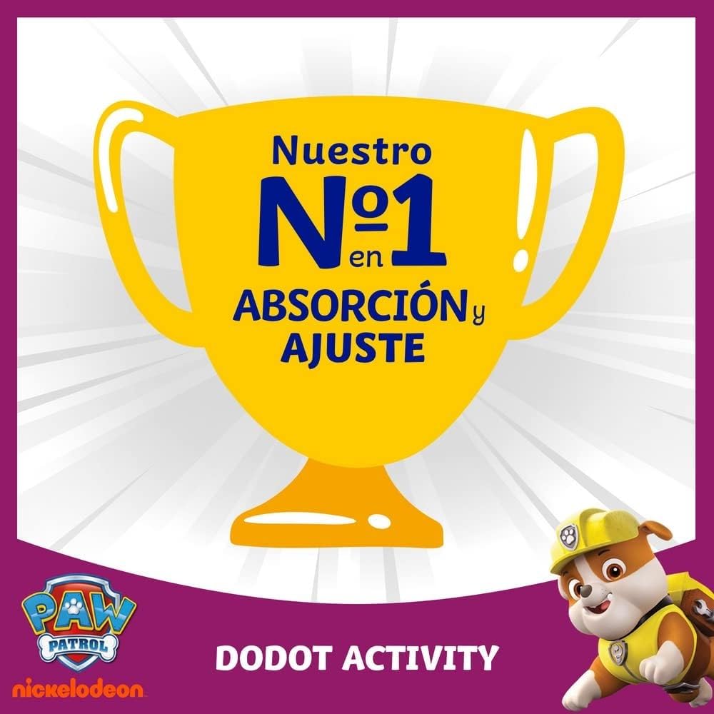 Dodot Bebé Activity Pañales, Talla 4, 9-14 kg, 192 Pañales con Ajuste Resistente
