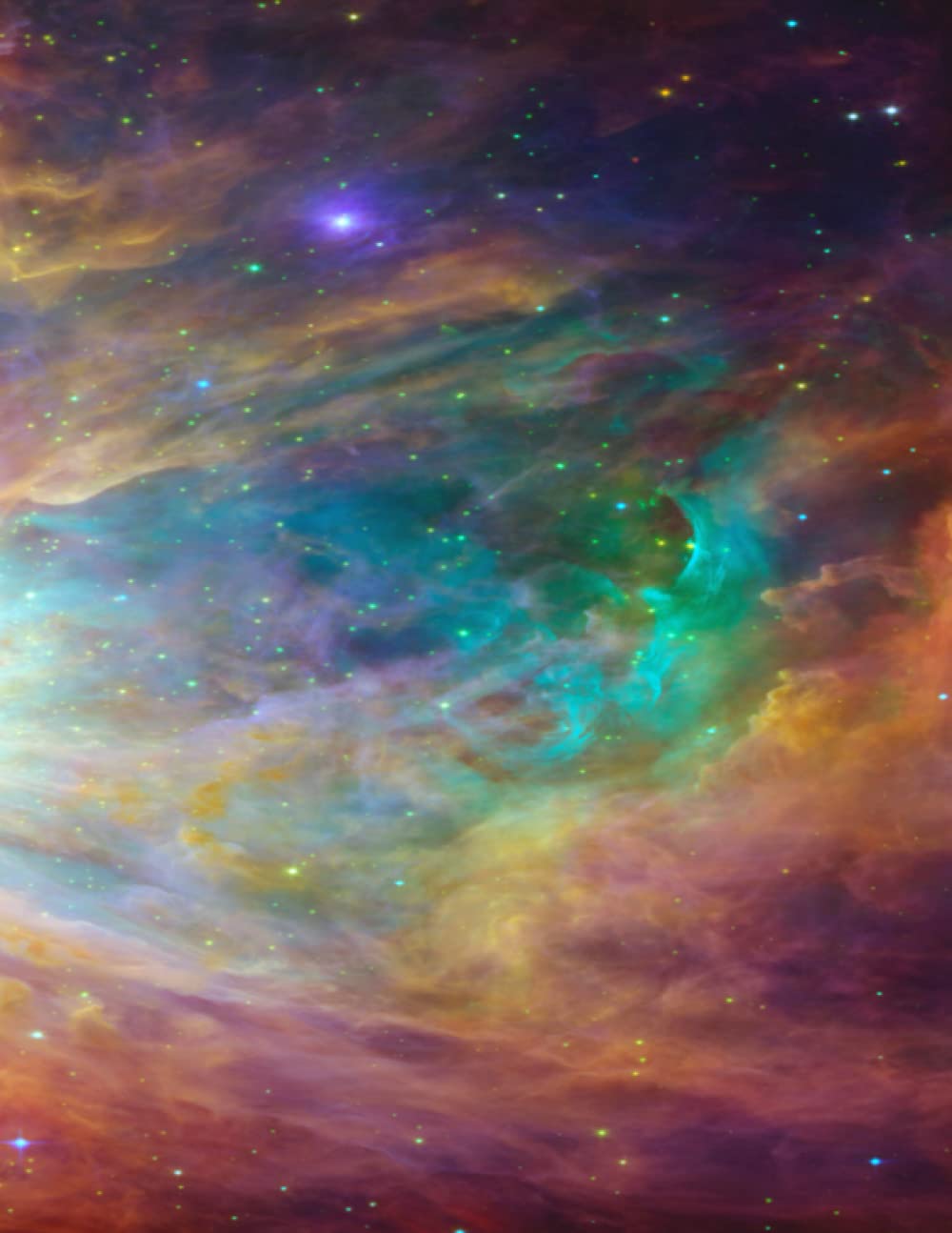 Composition - NOTEBOOK - Wide Ruled: 300 PAGES - 8.5" x 11" - Out Of This World – ORION NEBULA PHOTO COVER - Space Stars Galaxy Universe Image