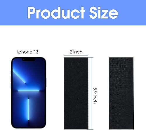 Miniatura 6 de Tiras de velcro  Paquete de 16 tiras de 2 x 6 pulgadas  Cinta de gancho reutilizable autofijada, soporta tiras industriales resistentes de 12 libras