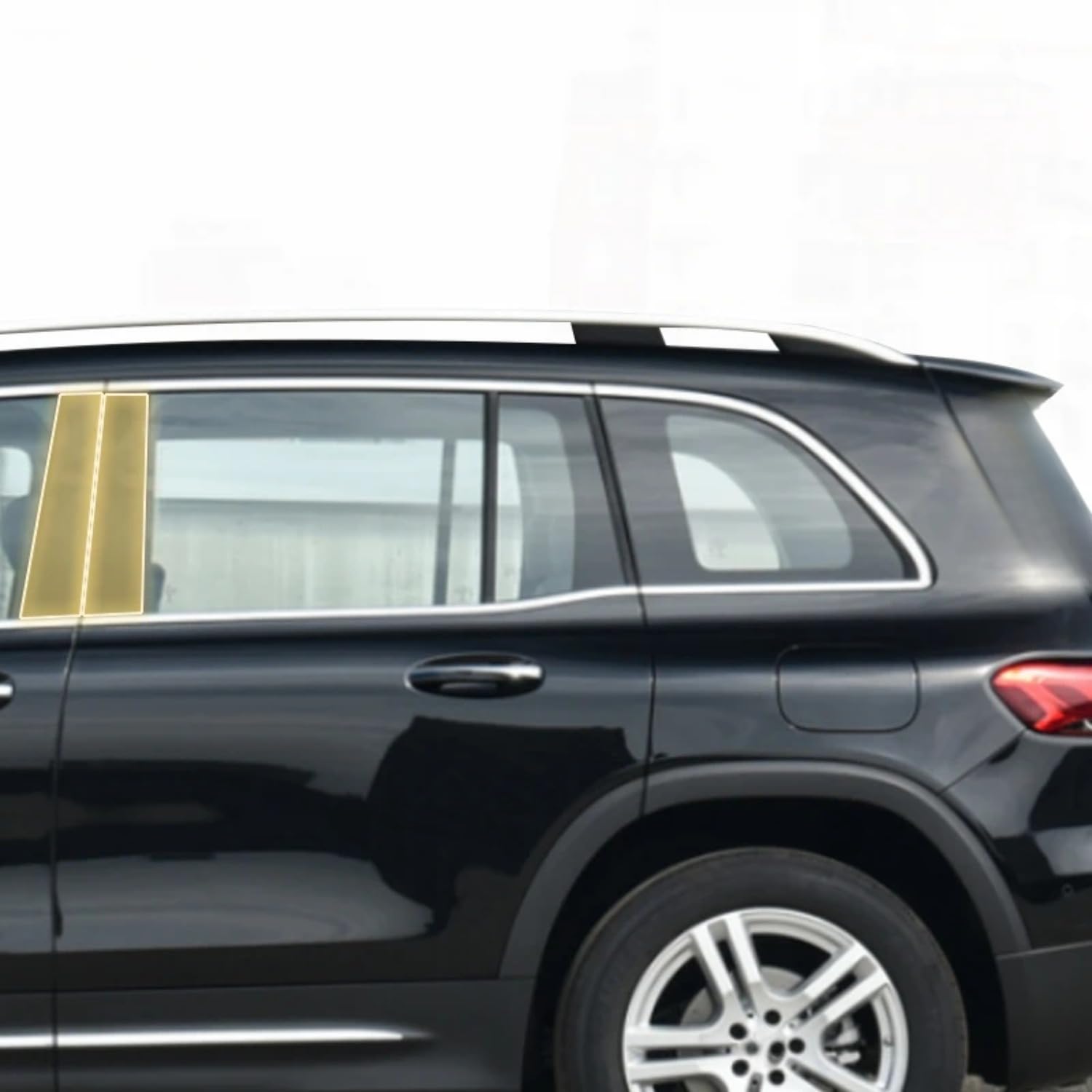 Pellicola protettiva in PPF per carrozzeria auto B C, pellicola protettiva in TPU trasparente, per Mercedes Benz GLB X247 2019-2024 (fibra di carbonio)