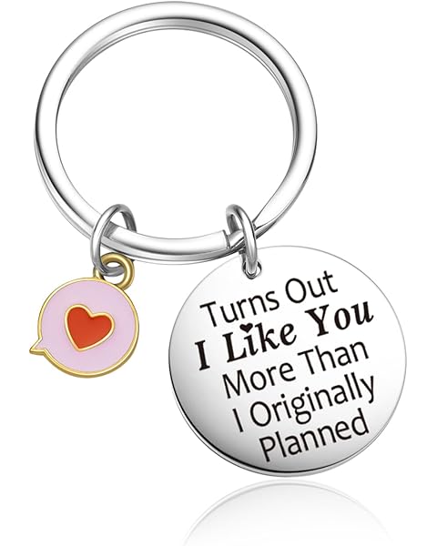 Long Distance Relationship Keychain Lover Jewelry Boyfriend Graduation Keychain Wif...