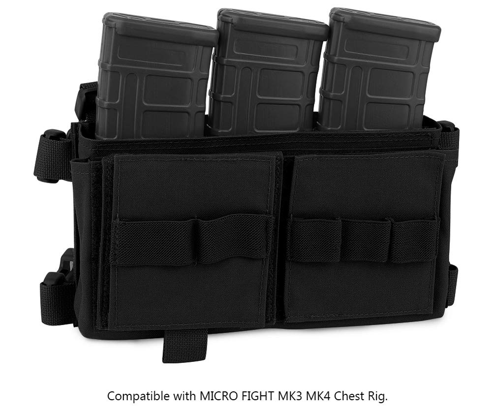 KRYDEX Triple 5.56 Magazine Holder Elastic Mag Holder with Hook