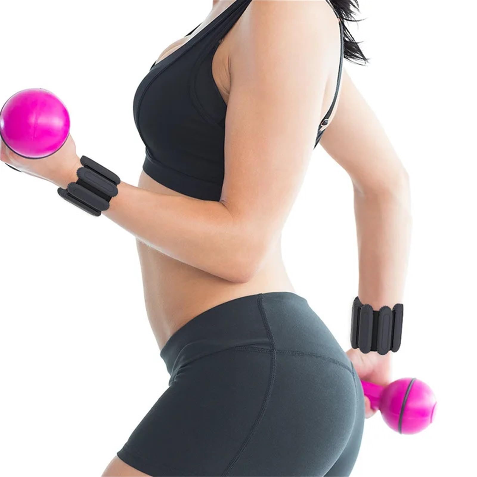 Gewichtsmanschetten 1 Paar/990 g gewichtete Fitness-Hand- und Knöchelgewichte aus Silikon for Schwimmen, Outdoor-Sport, Pilates – verstellbare, wiederverwendbare Trainingsausrüstung