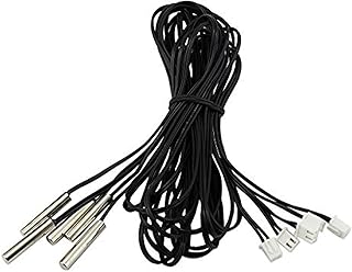 5Pcs NTC 10K 3950 Ohm Waterproof Digital Thermal Temperature Sensor Probe 1M