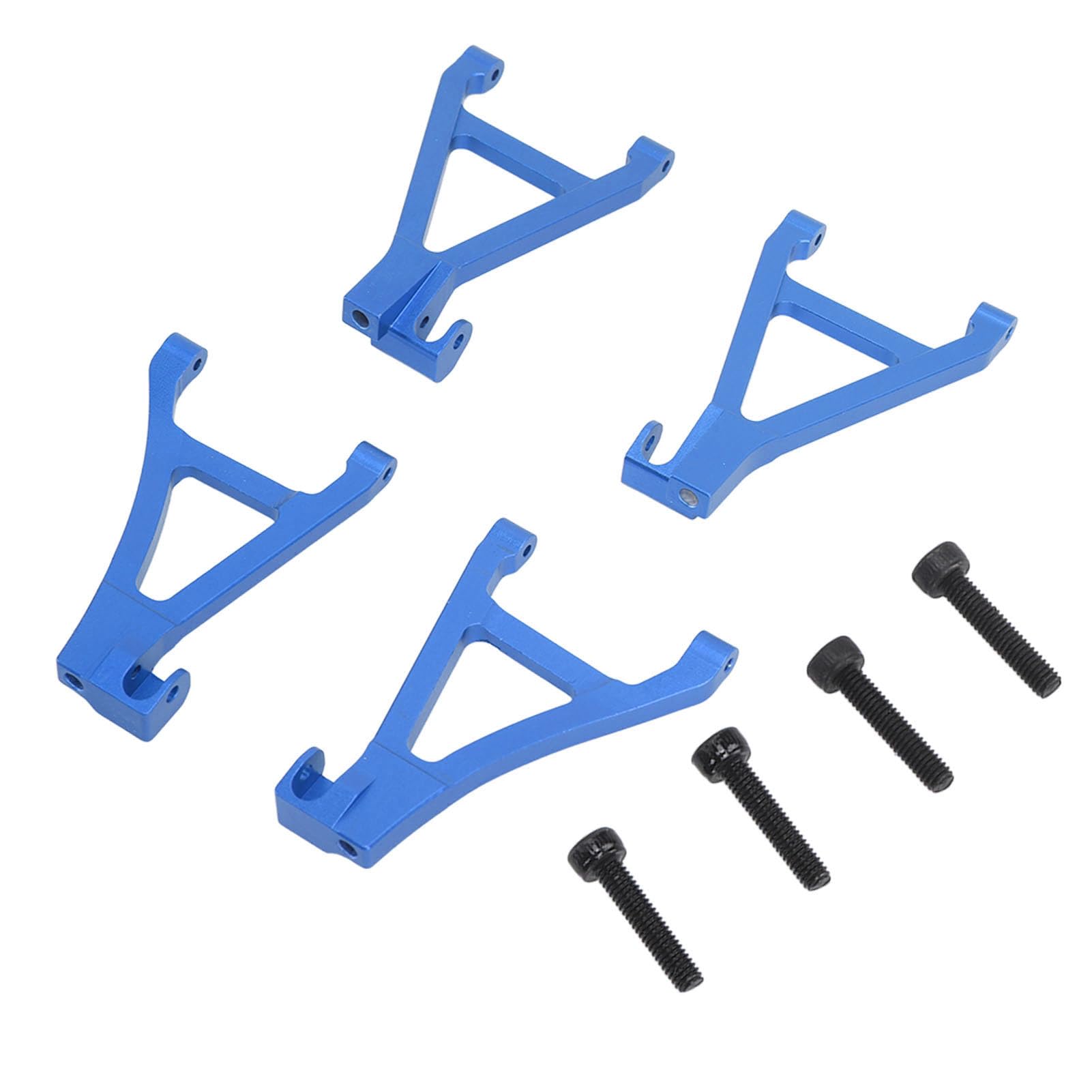 Zestaw wahaczy przedniego zawieszenia RC Ramiona A ze stopu aluminium o wysokiej twardości poprawiają wydajność samochodu RC 1/16 Slash (Niebieski)