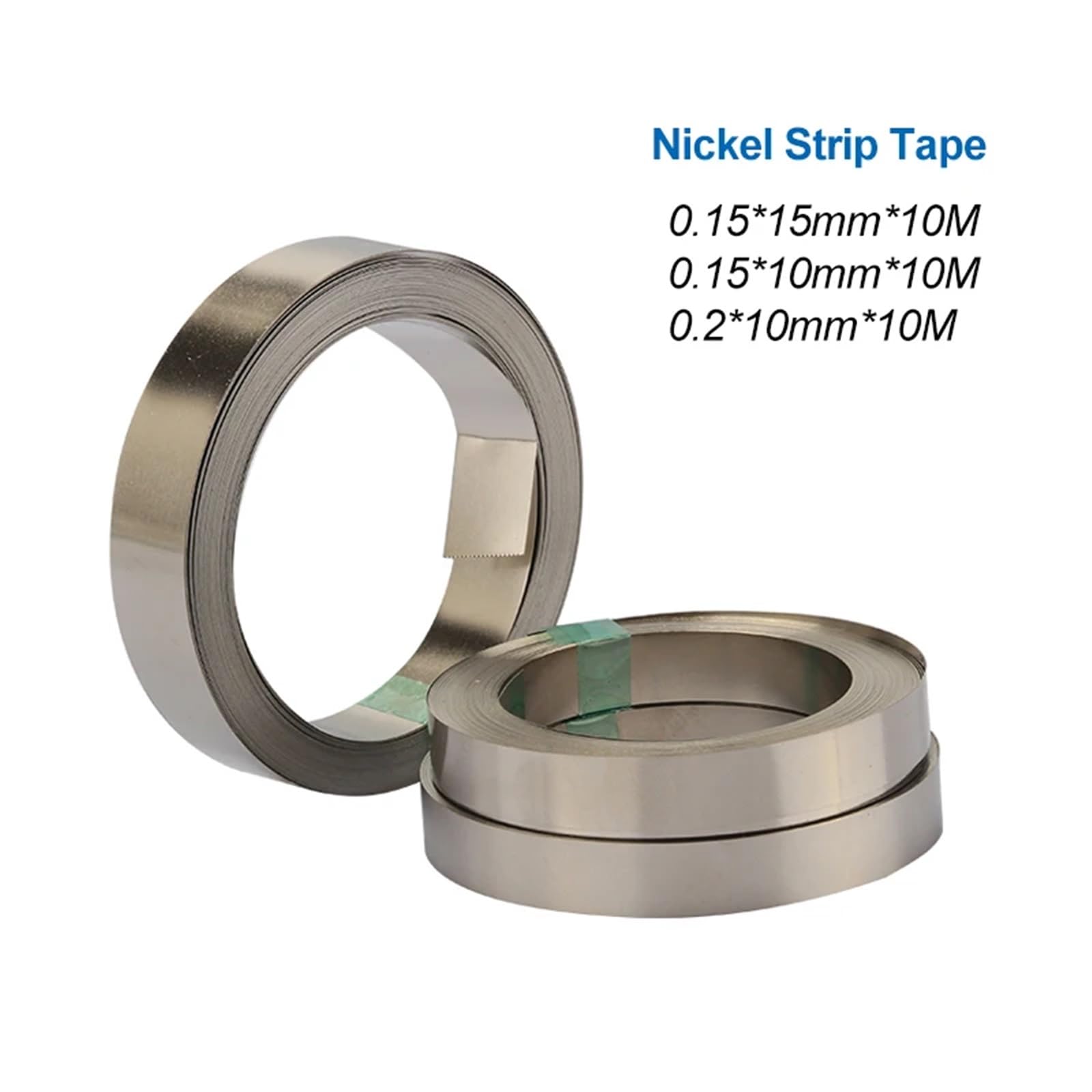Nastro Nichel Strisce di Nichel， 4 pz 18650 Batteria agli ioni di litio Piastra in lamiera di nichel Piastra in acciaio placcato in nichel Connettore striscia for saldatrice a punti Batteria Saldatori