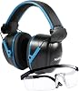 Gun Range Shooting Ear Protection Earmuffs for Shooting Ear & Eye Protection Safety Glasses Hearing Protective Combo
