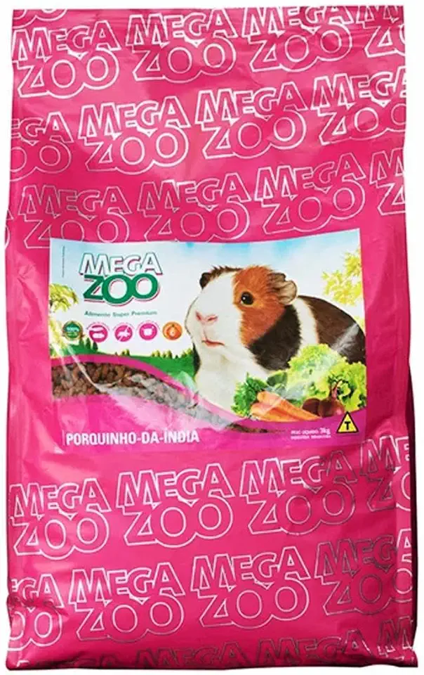 RAÇÃO MEGAZOO EXTRUSADA PORQUINHO DA INDIA 5KG