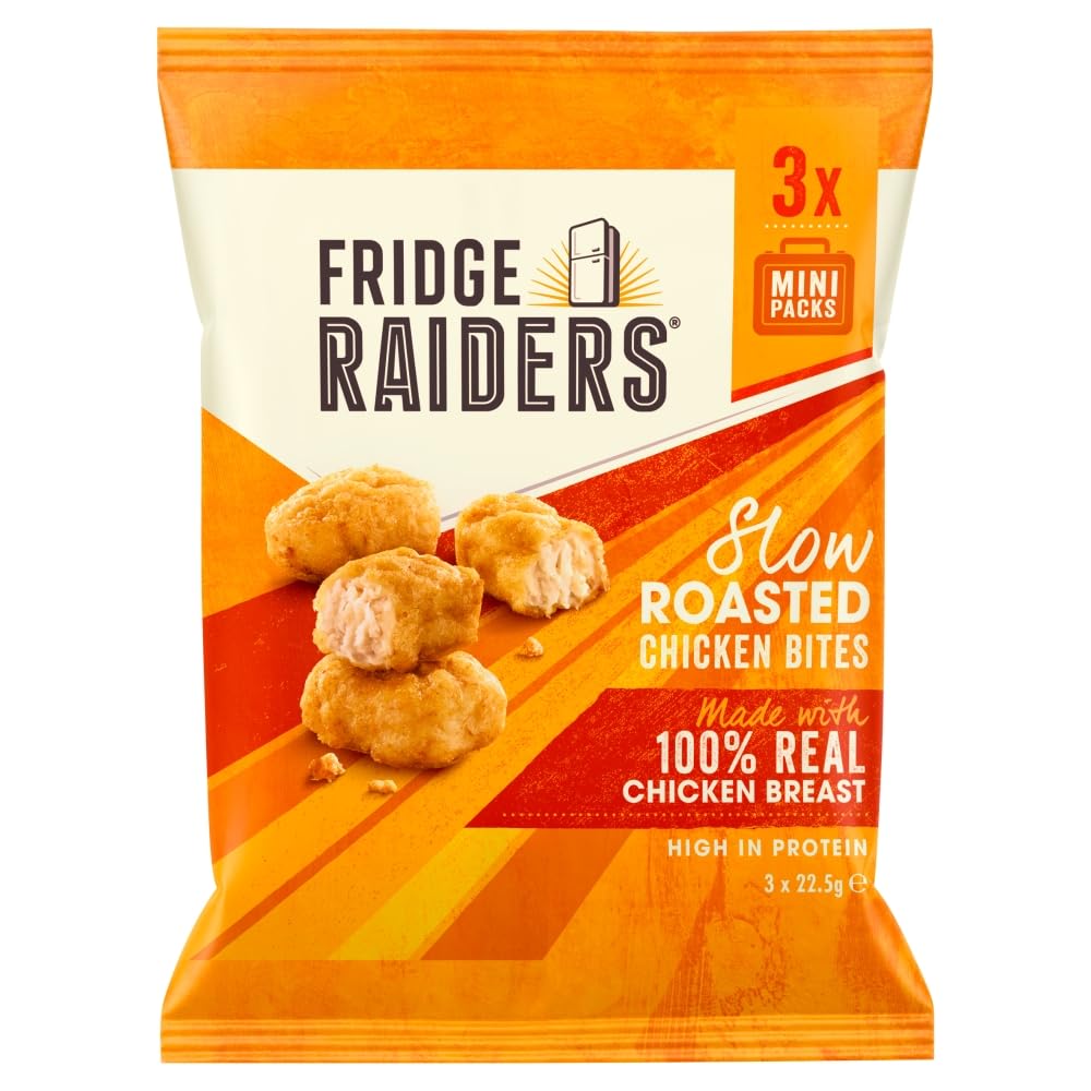 Fridge Raiders Slow Roasted Chicken Snack Bites 3 X 22.5g