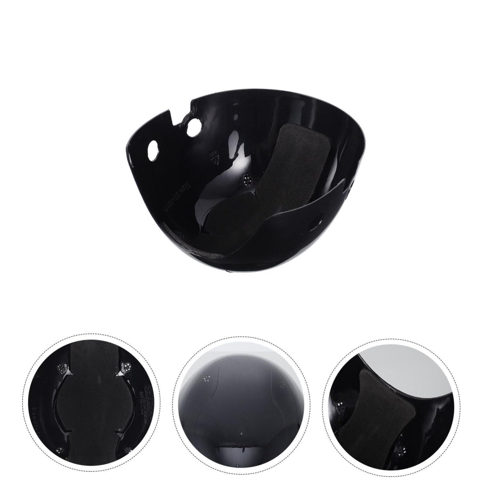 3 Pièces Coquille De Chapeau Base-Ball Insérer Doublure Hommes Capuchons Inserts Insert De Chapeau Pratique Insert De Casquettes Anti-heurt Black Plastique