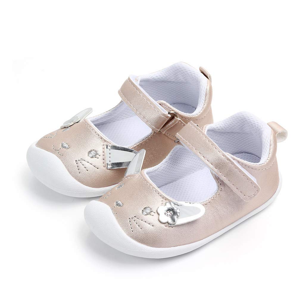 LACOFIA Zapatos Primeros Pasos Niña Antideslizante Calzado de Fiesta Bailarinas Princesa Bebé