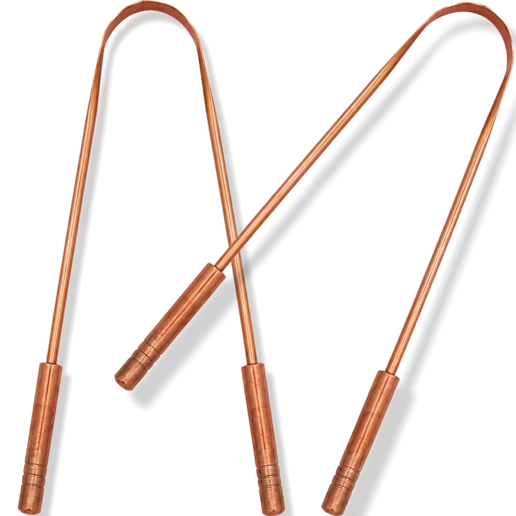 Copper Tongue Cleaner| Tongue Scraper for Bad Breath | Pure Copper Oral Cleaner | Reusable & Eco-Friendly-image-43
