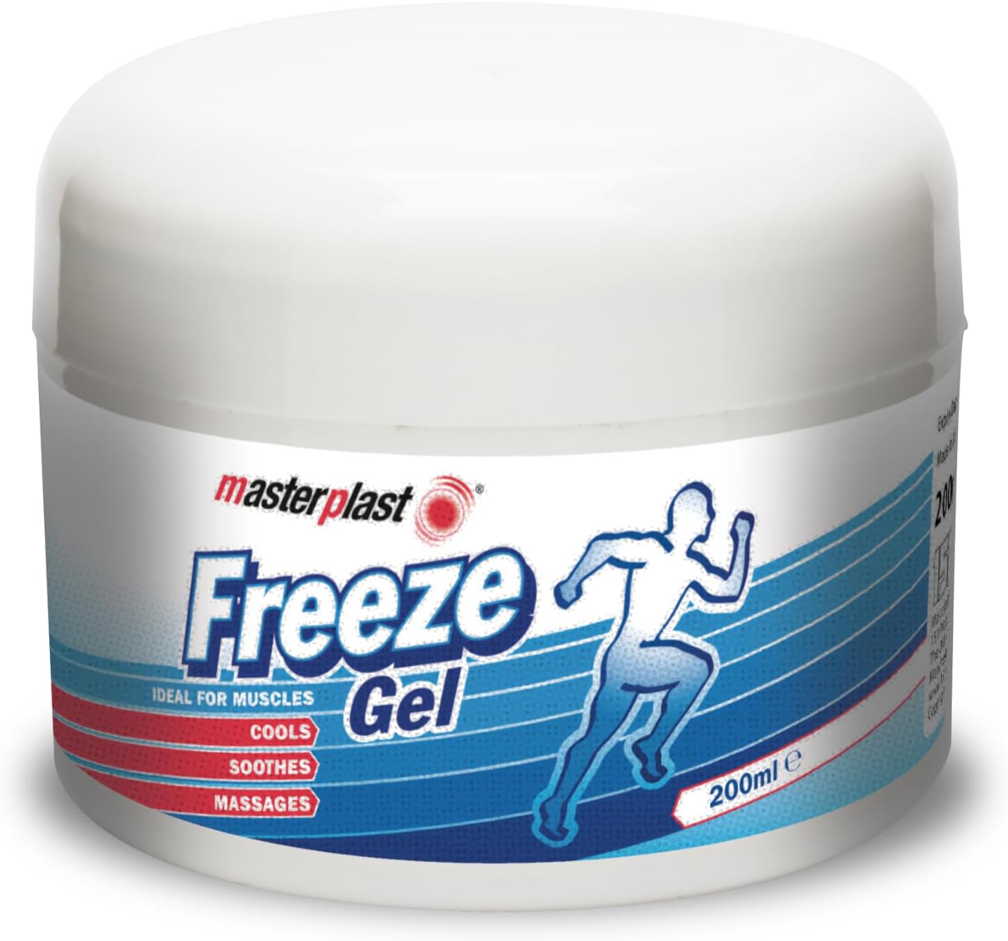 Masterplast Freeze Gel, Ready To Use, Muscle Relief & Comfort, 200Ml Pot, Blue