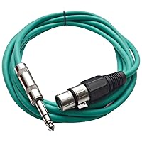 Vista 22 de Seismic Audio - SATRXL-F2 - Cable de conexión XLR negro de 2 pies hembra a 1/4" TRS