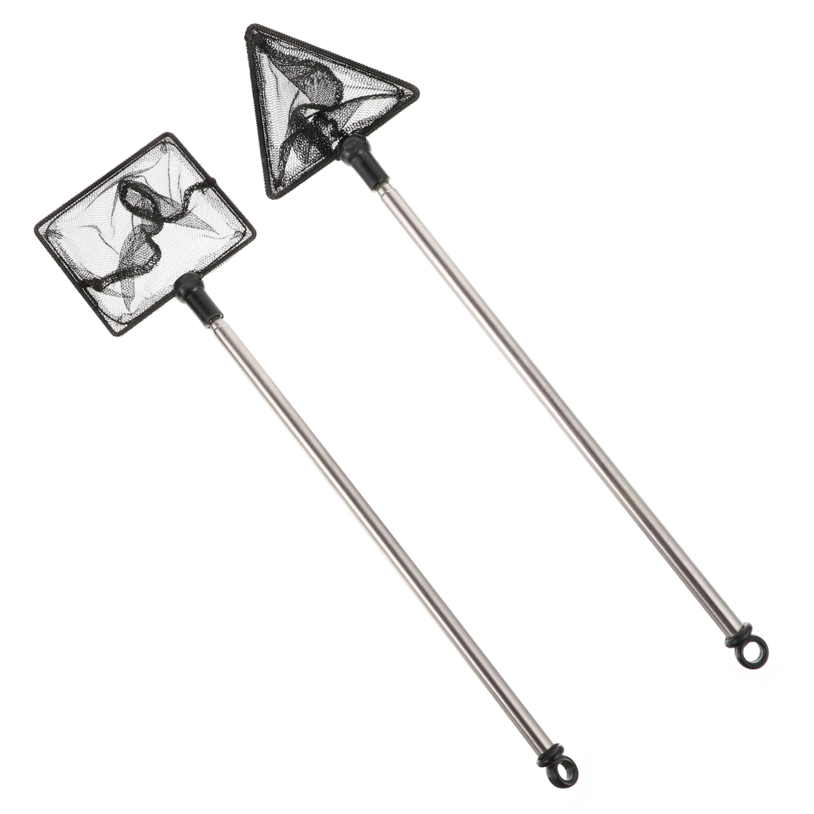UPKOCH Versenkungs Netz Fisch Schwimmbad Pool-Netz Netze teleskopisch Kieme Angler ausrüstung Fishing Tackle Angeln einziehbarer Kescher Tragbares Landingennetz Legierung Black