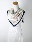 Corciova 35 x 35 Large Square Hair Scarf for Women Silk Like Curly Headband Tie Sleeping at Night Fashion Bandana Headscarf