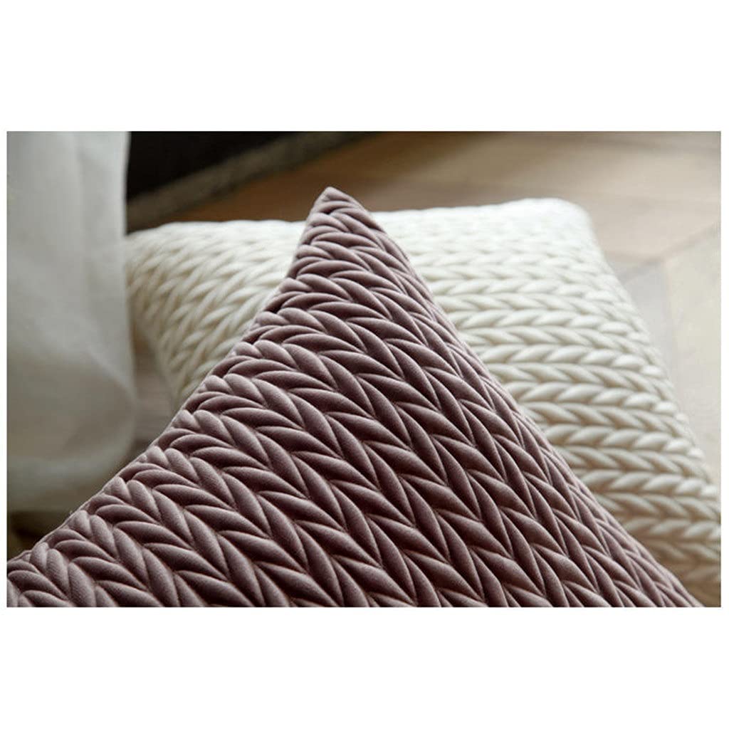 TTDGYYXW Samt-Kissenbezug, 45 x 45 cm, einfarbig, Kissenbezug, Schlafzimmer, Wohnzimmer, Heimdekoration, Kissen für