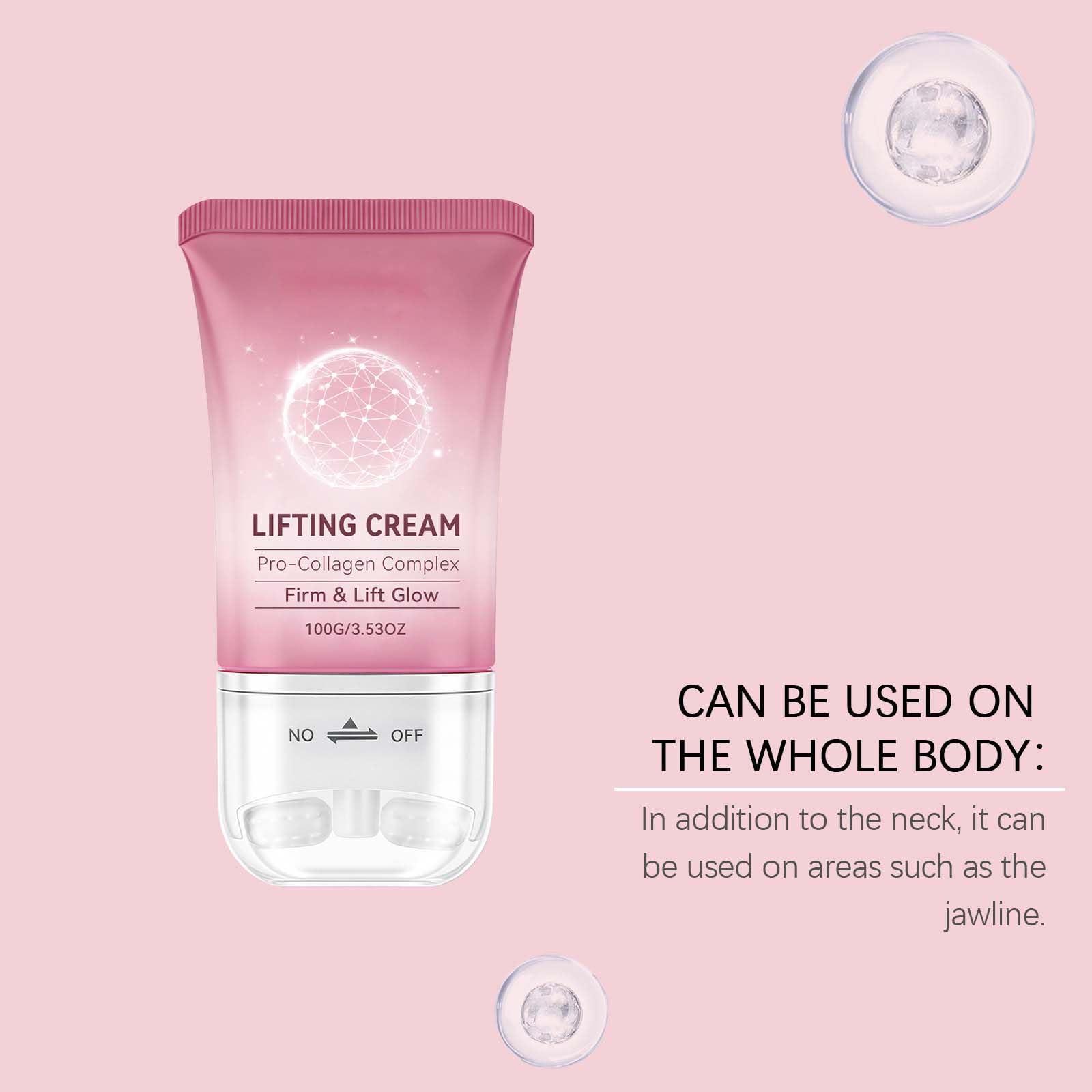 Pinklabs Peptide Lifting Crema per il collo per la pelle flaccida e tonica, idratante tonifica il collo migliora l'elasticità anti invecchiamento viso colli tonifica crema idratante (5 pezzi)