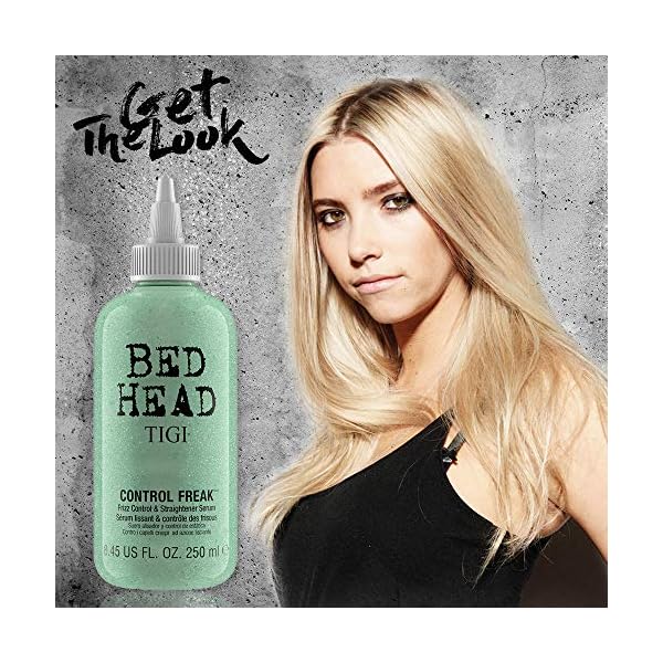 TIGI-Bed-Head-Control-Freak-Serum-Frizz-Control-and-Straightener-Clean-845-Fluid-Ounce TIGI Hair Serum For Curly or Frizzy Hair Control Freak Hair Care and Straightener 8.62 fl oz