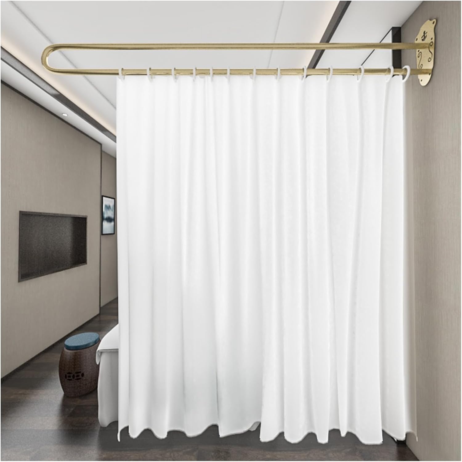 Cortinas de partición de clínicas montadas en la pared de spa