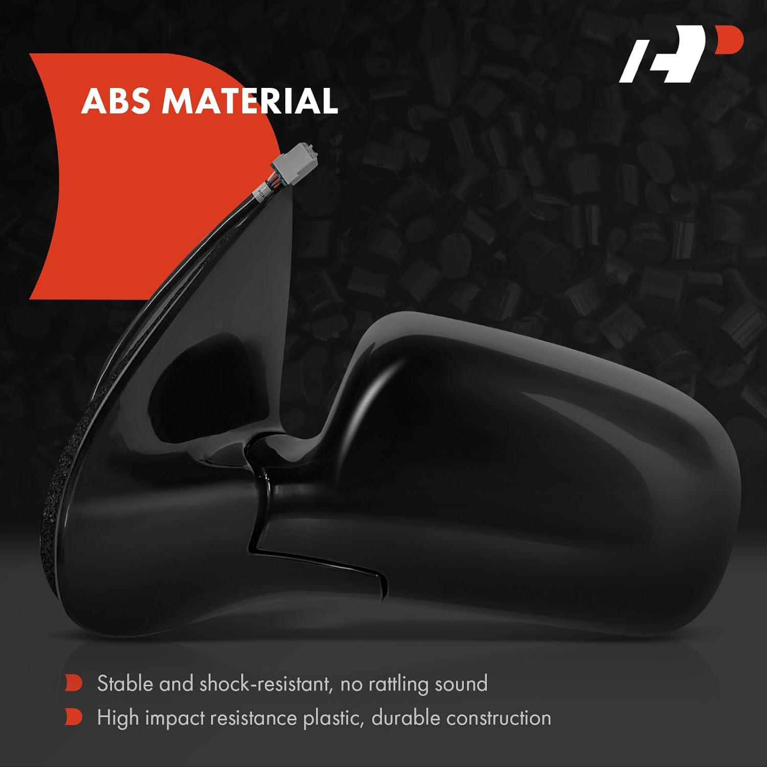 A-Premium Driver Side Power Door Mirror - Compatible with Chevrolet Venture 1999-2005 & Oldsmobile Silhouette 1999-2004 & Pontiac Montana 1999-2005 - Heated Manual Folding Black