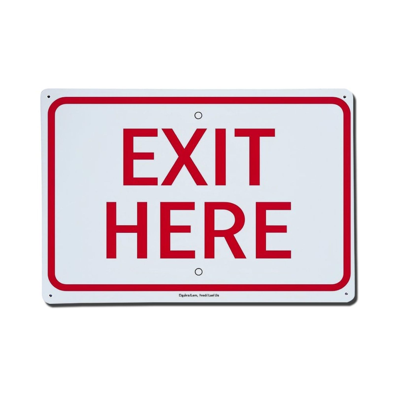 Exit Here Sign Pattern Print Tin Sign Metal Poster Vintage Metal Signs for Home Man Cave Bar Cafe Kitchen laundry room Wall Decorations Gift 8x12Inch