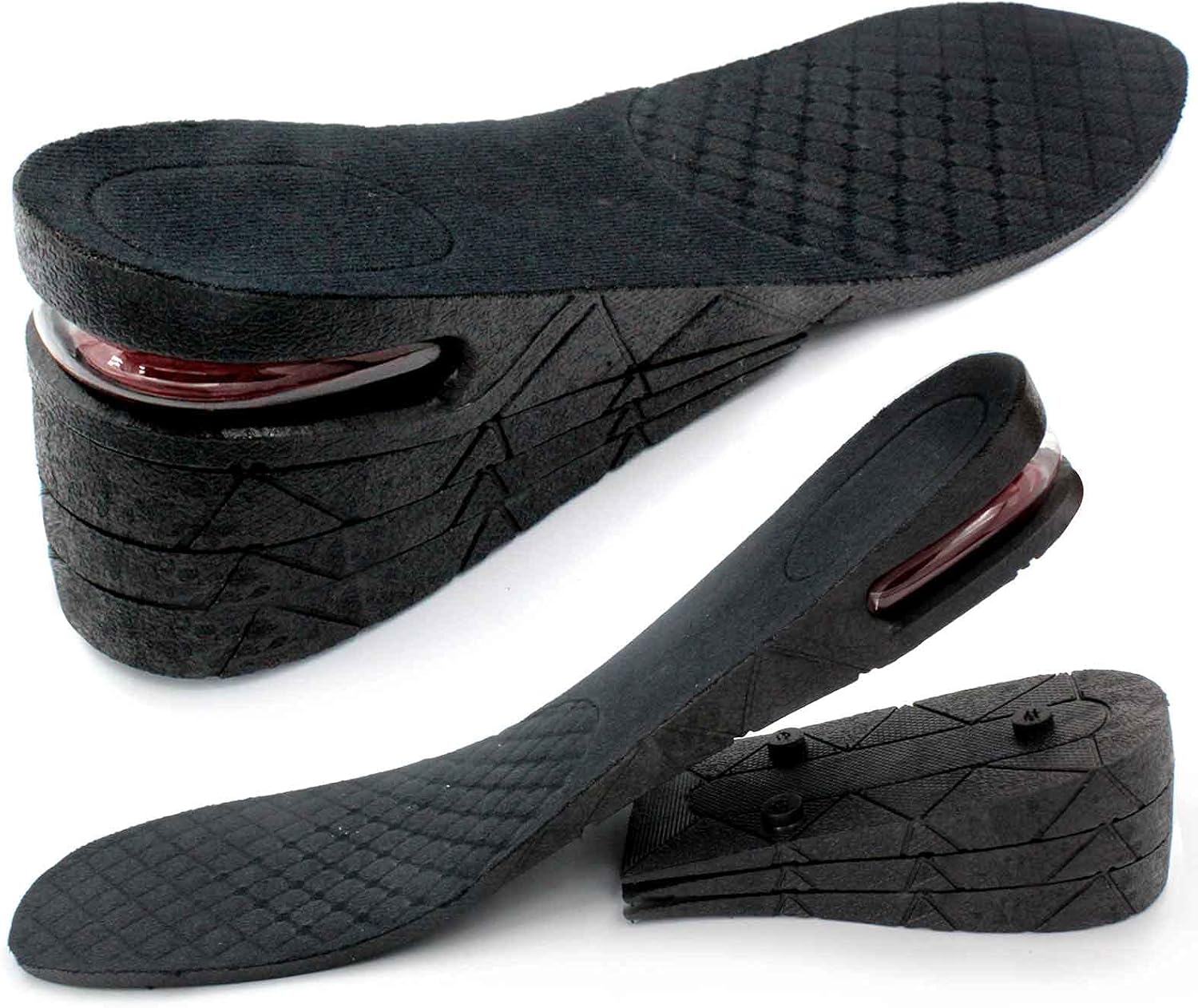 Height Increase Insoles, 4Layer 1.2" to 2.95” Variable