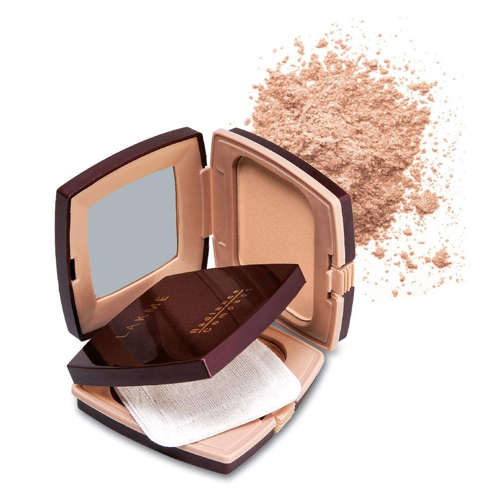 LAKMÉ Radiance Complexion Compact Powder For All Skin Types,Natural & Radiant Finish,Shell,9G,Cream