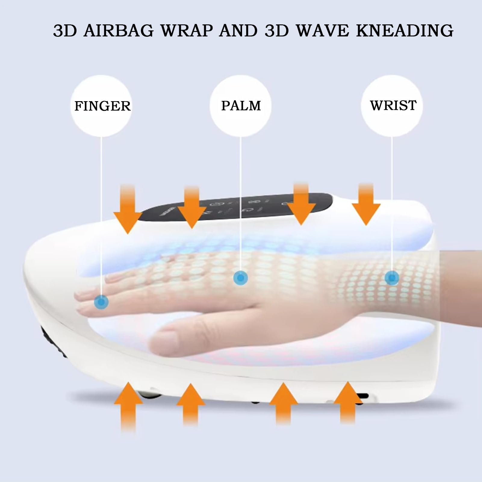 Masajeador Eléctrico De Palma Aparato Calmante Con Calor, Compresión Y | Máquina Inalámbrica De Masaje Y Presión Para Mano Dispositivo Masaje Para Hombres, Mujeres, Jugadores Y Atletas