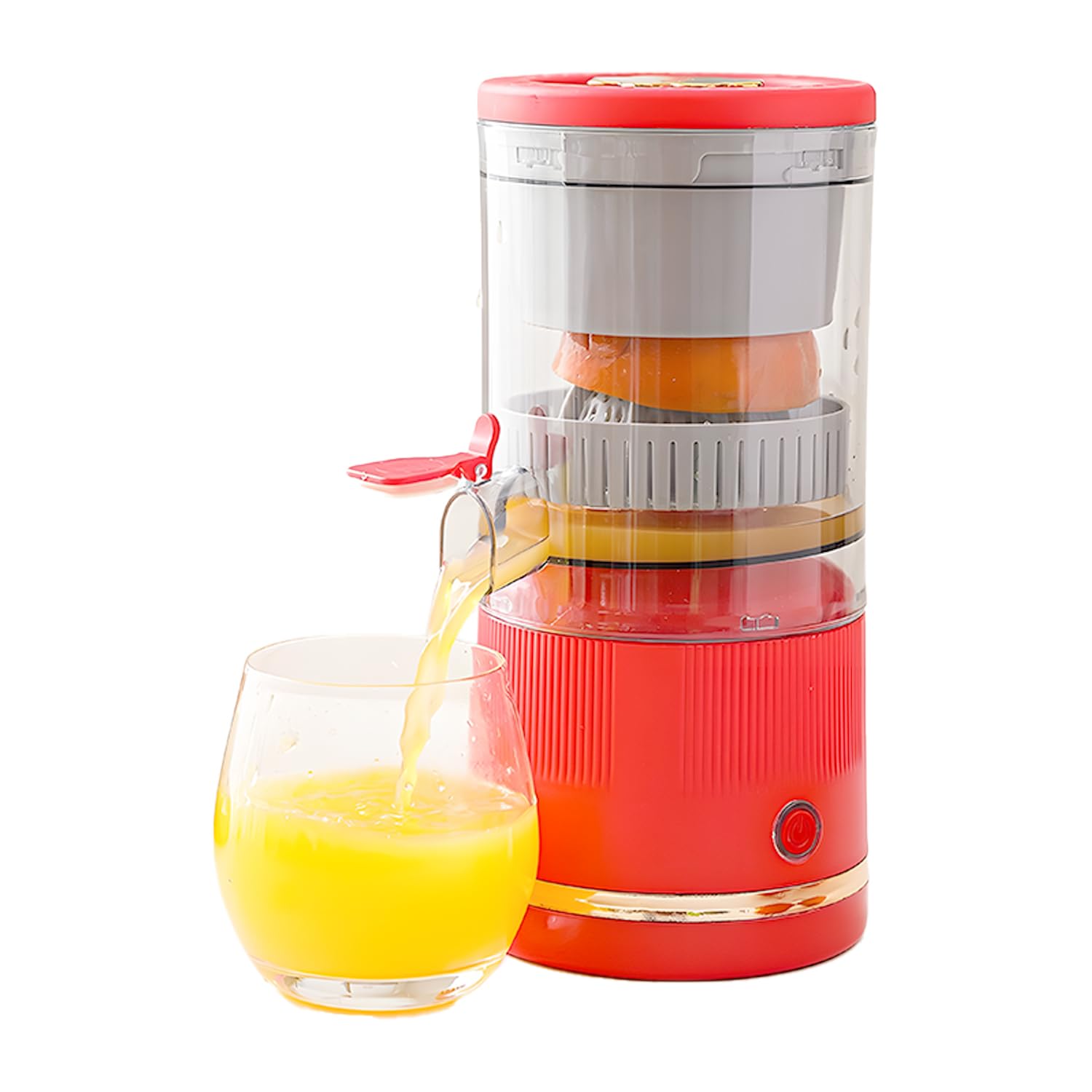USB portable large mouth juicer one click start household automatic residue separation machine suitable for families outings school