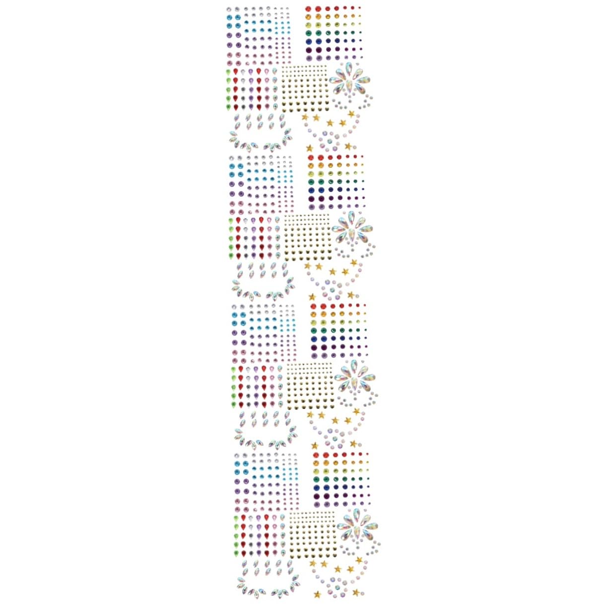 FOMIYES 28 Juegos Pegatinas Autoadhesivas De Gemas Suministros Para Disfraces De Fiesta De Halloween Pegatinas De Cristal Adhesivo Para El Cuerpo Constituir 3d Acrílico Joyas De Gemas