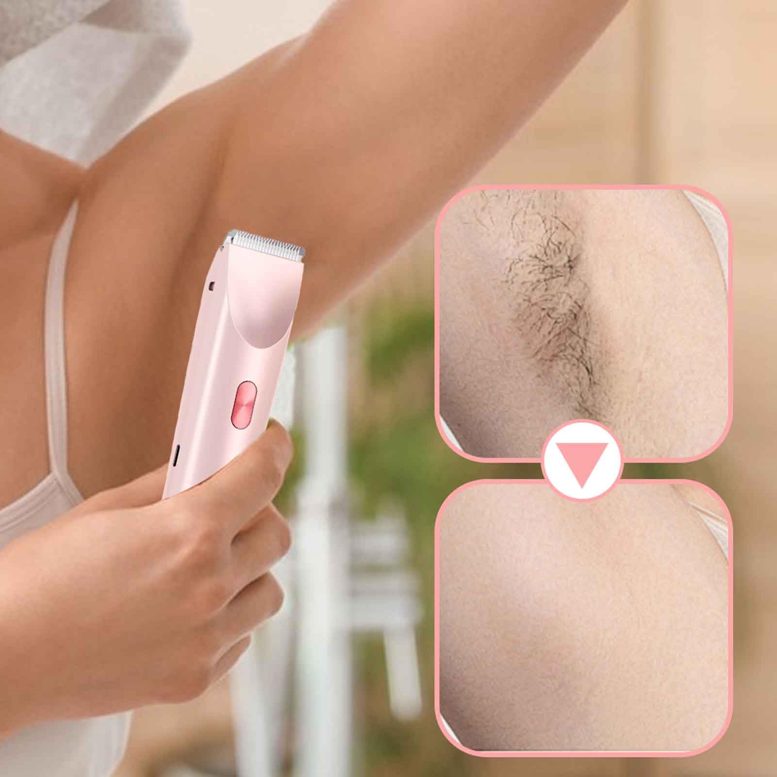 Recortadora De Bikini Eléctrica: Diseño De Cabezal De Corte Con Cuchilla De Precisión, Construcción De Cuerpo A Prueba De Salpicaduras, Operativo Recargable Inalámbrico, Rendimiento De Afeitad